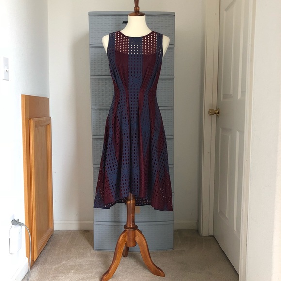 Plum Mesh Dress by Eva Franco, 6, EUC - Picture 2 of 3